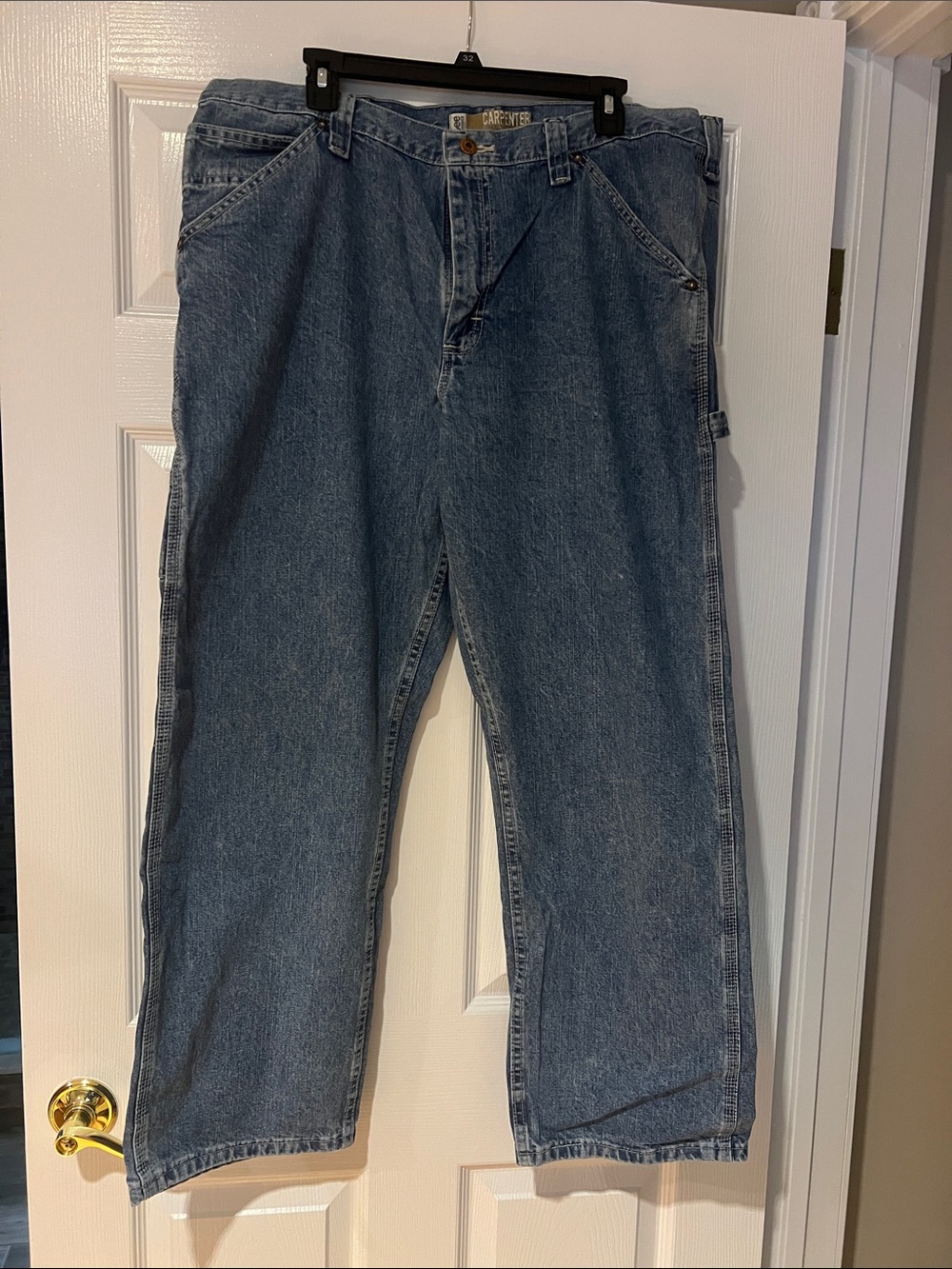 Lee Men’s Carpenter Jeans in Medium Blue Denim